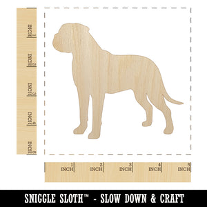 Bullmastiff Dog Solid Unfinished Wood Shape Piece Cutout for DIY Craft Projects