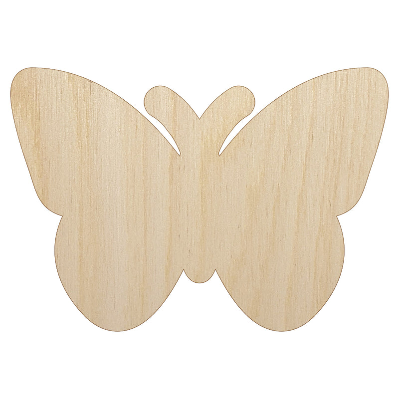 Butterfly Solid Unfinished Wood Shape Piece Cutout for DIY Craft Projects