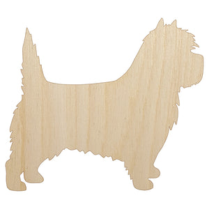 Cairn Terrier Dog Solid Unfinished Wood Shape Piece Cutout for DIY Craft Projects