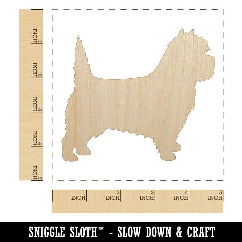 Cairn Terrier Dog Solid Unfinished Wood Shape Piece Cutout for DIY Craft Projects