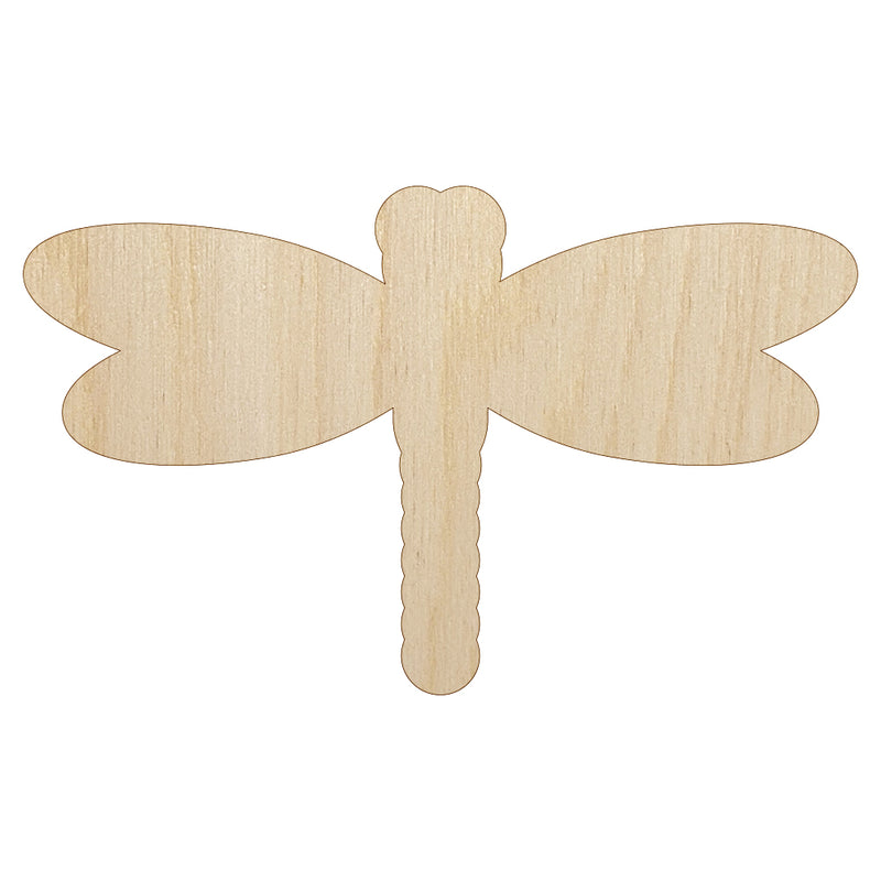 Dragonfly Solid Unfinished Wood Shape Piece Cutout for DIY Craft Projects