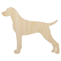 German Shorthaired Pointer Dog Solid Unfinished Wood Shape Piece Cutout for DIY Craft Projects