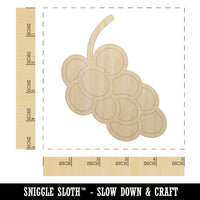 Grapes Outline Doodle Unfinished Wood Shape Piece Cutout for DIY Craft Projects