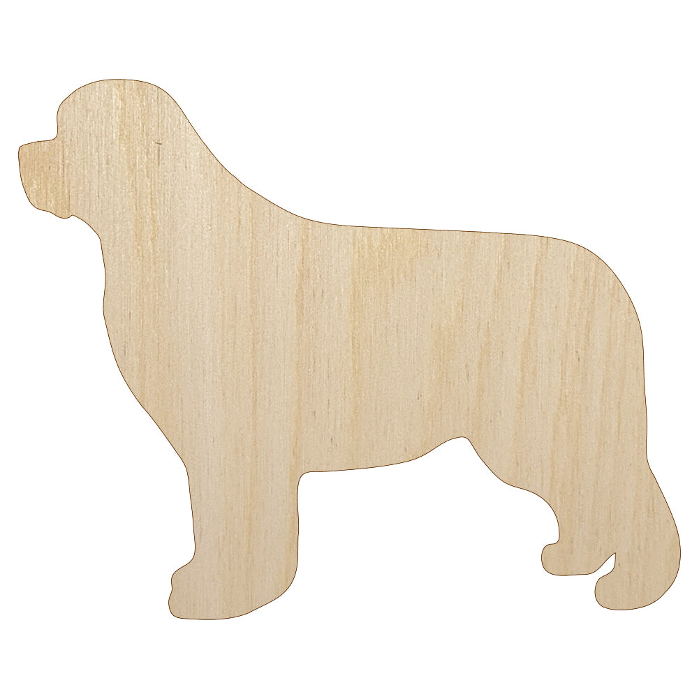 Newfoundland Dog Solid Unfinished Wood Shape Piece Cutout for DIY Craft Projects