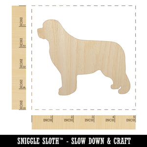 Newfoundland Dog Solid Unfinished Wood Shape Piece Cutout for DIY Craft Projects
