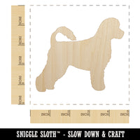 Portuguese Water Dog Solid Unfinished Wood Shape Piece Cutout for DIY Craft Projects