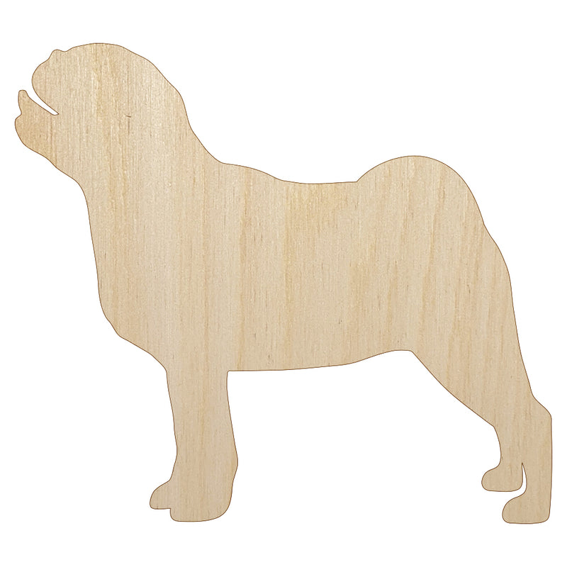Pug Dog Solid Unfinished Wood Shape Piece Cutout for DIY Craft Projects