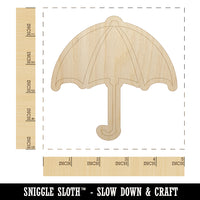 Rainy Day Umbrella Unfinished Wood Shape Piece Cutout for DIY Craft Projects