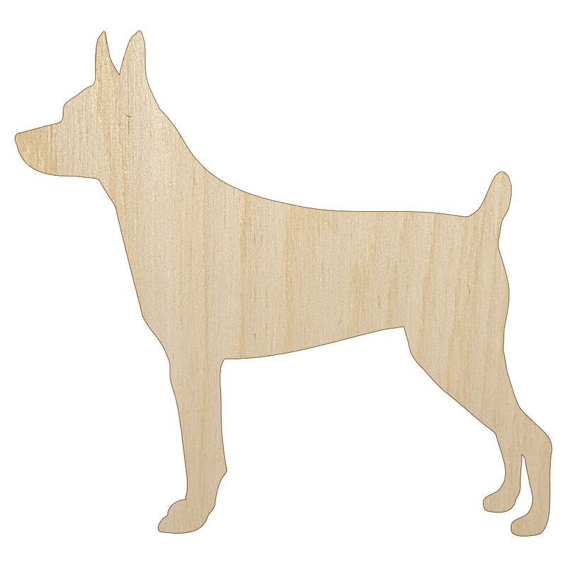 Rat Terrier Dog Solid Unfinished Wood Shape Piece Cutout for DIY Craft Projects