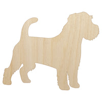Rough Coated Jack Russell Terrier Parson Dog Solid Unfinished Wood Shape Piece Cutout for DIY Craft Projects
