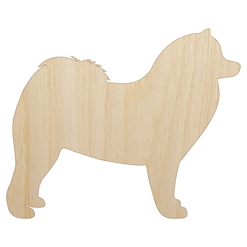 Samoyed Dog Solid Unfinished Wood Shape Piece Cutout for DIY Craft Projects