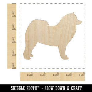 Samoyed Dog Solid Unfinished Wood Shape Piece Cutout for DIY Craft Projects
