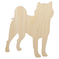Shiba Inu Dog Solid Unfinished Wood Shape Piece Cutout for DIY Craft Projects