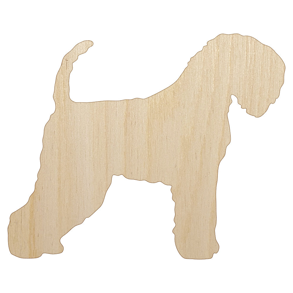 Soft Coated Wheaten Terrier Dog Solid Unfinished Wood Shape Piece Cutout for DIY Craft Projects