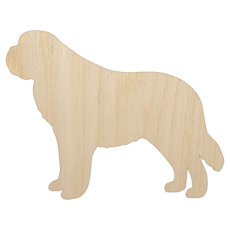 St Bernard Saint Dog Solid Unfinished Wood Shape Piece Cutout for DIY Craft Projects