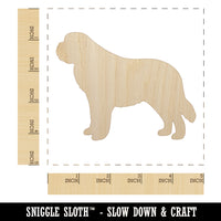 St Bernard Saint Dog Solid Unfinished Wood Shape Piece Cutout for DIY Craft Projects
