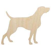 Weimaraner Dog Solid Unfinished Wood Shape Piece Cutout for DIY Craft Projects