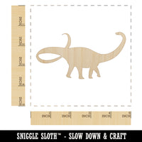 Apatosaurus Dinosaur Solid Unfinished Wood Shape Piece Cutout for DIY Craft Projects