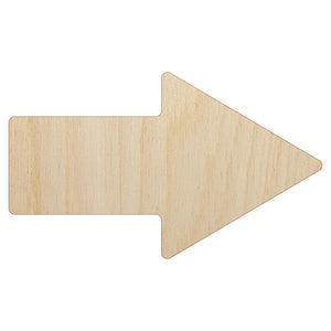Arrow Rounded Corners Solid Unfinished Wood Shape Piece Cutout for DIY Craft Projects