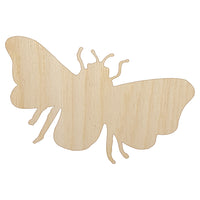 Bee Solid Unfinished Wood Shape Piece Cutout for DIY Craft Projects