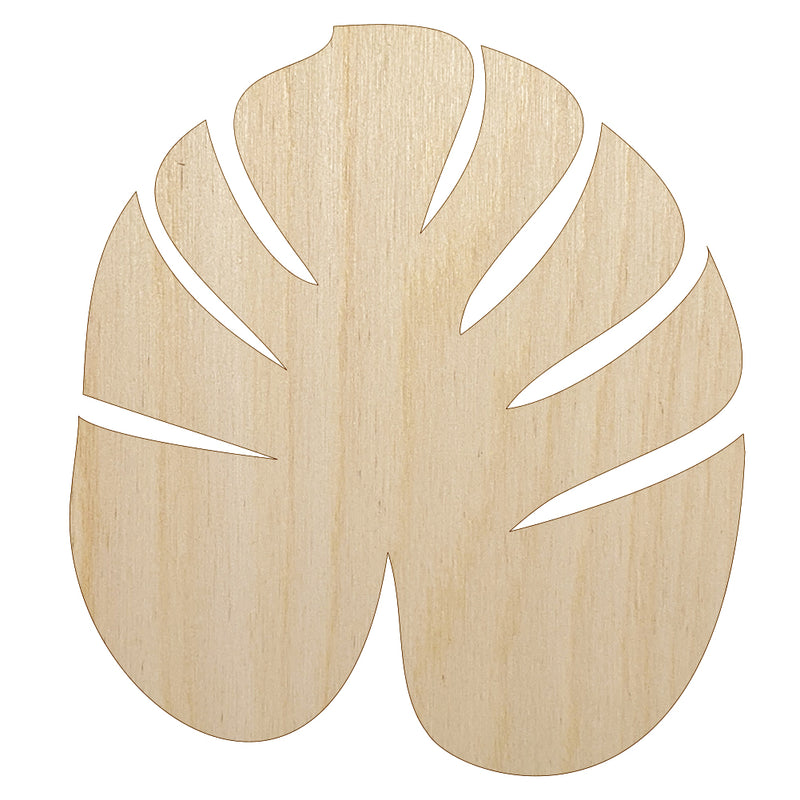 Palm Leaf Tropical Unfinished Wood Shape Piece Cutout for DIY Craft Projects