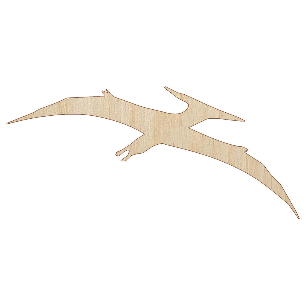 Pterodactyl Dinosaur Solid Unfinished Wood Shape Piece Cutout for DIY Craft Projects