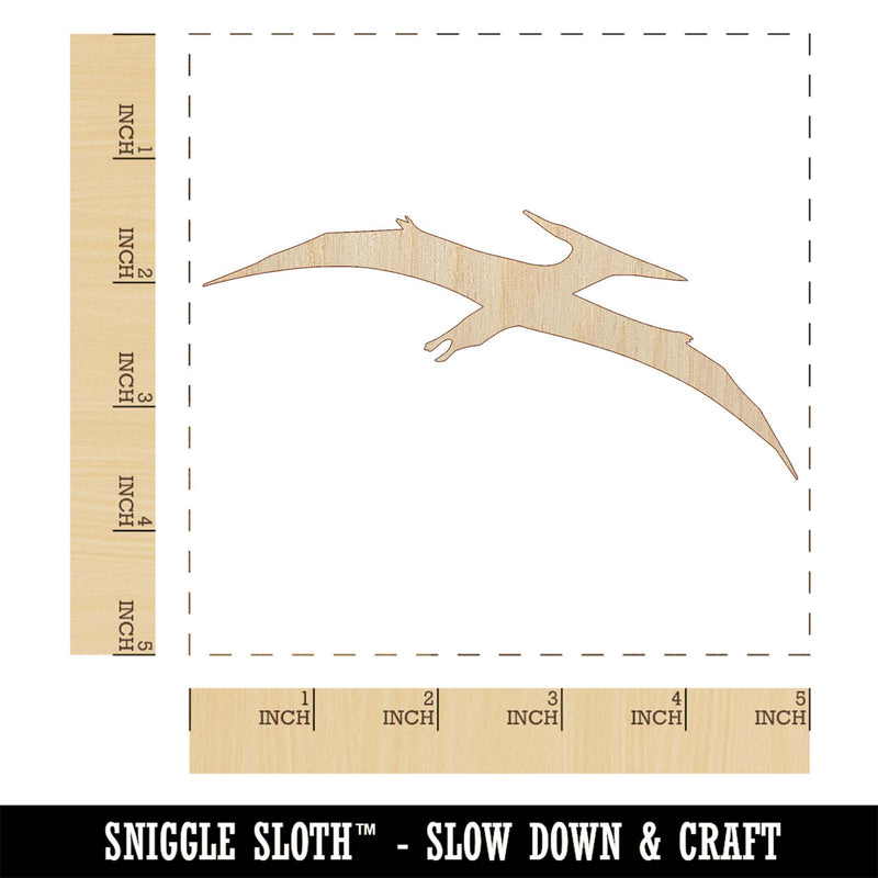 Pterodactyl Dinosaur Solid Unfinished Wood Shape Piece Cutout for DIY Craft Projects