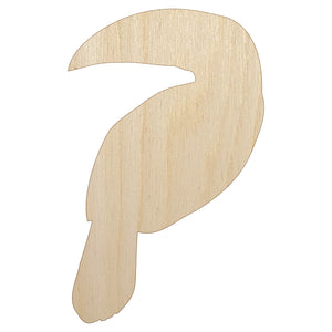 Toucan Solid Unfinished Wood Shape Piece Cutout for DIY Craft Projects