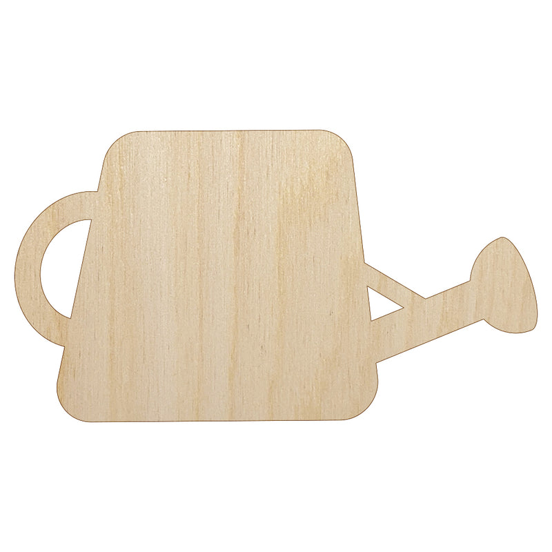 Watering Can Gardening Plants Solid Unfinished Wood Shape Piece Cutout for DIY Craft Projects