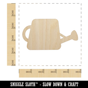 Watering Can Gardening Plants Solid Unfinished Wood Shape Piece Cutout for DIY Craft Projects