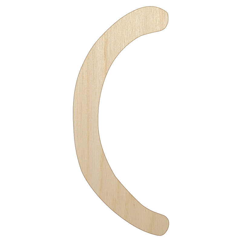 Letter C Uppercase Felt Marker Font Unfinished Wood Shape Piece Cutout for DIY Craft Projects