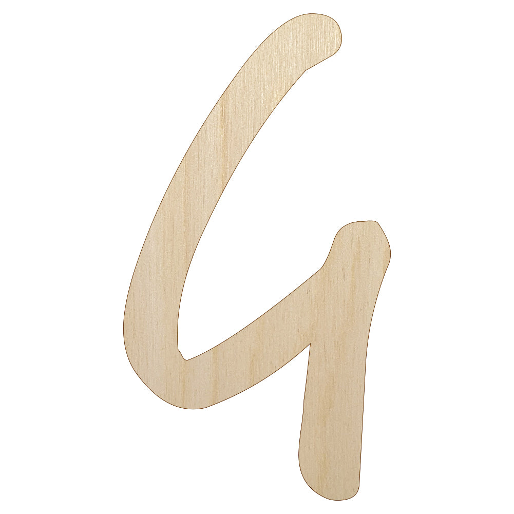 Letter G Uppercase Felt Marker Font Unfinished Wood Shape Piece Cutout for DIY Craft Projects