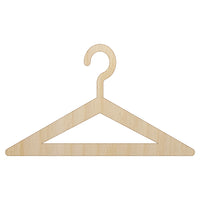 Clothes Hanger Laundry Unfinished Wood Shape Piece Cutout for DIY Craft Projects