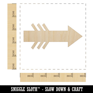 Fun Arrow Unfinished Wood Shape Piece Cutout for DIY Craft Projects