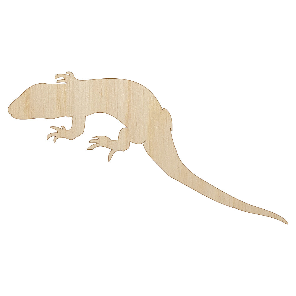Lizard Solid Unfinished Wood Shape Piece Cutout for DIY Craft Projects