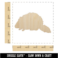 Porcupine Solid Unfinished Wood Shape Piece Cutout for DIY Craft Projects