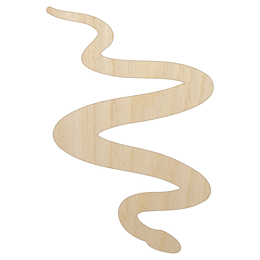 Slithering Snake Solid Unfinished Wood Shape Piece Cutout for DIY Craft Projects