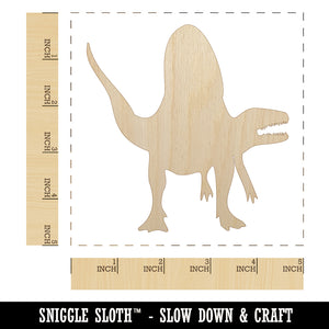 Spinosaurus Dinosaur Solid Unfinished Wood Shape Piece Cutout for DIY Craft Projects