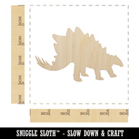 Stegosaurus Dinosaur Solid Unfinished Wood Shape Piece Cutout for DIY Craft Projects