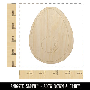 Avocado Symbol Unfinished Wood Shape Piece Cutout for DIY Craft Projects