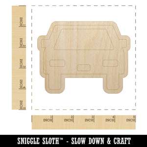 Car Automobile Driving Symbol Unfinished Wood Shape Piece Cutout for DIY Craft Projects