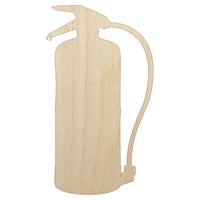 Fire Extinguiser Solid Unfinished Wood Shape Piece Cutout for DIY Craft Projects