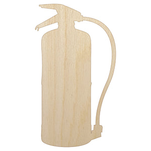 Fire Extinguiser Solid Unfinished Wood Shape Piece Cutout for DIY Craft Projects