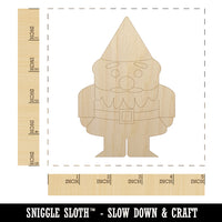 Gnome Solid Unfinished Wood Shape Piece Cutout for DIY Craft Projects