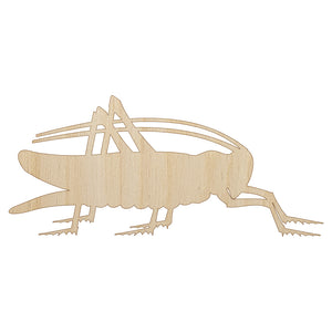 Grasshopper Insect Solid Unfinished Wood Shape Piece Cutout for DIY Craft Projects