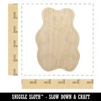 Gummi Bear Candy Unfinished Wood Shape Piece Cutout for DIY Craft Projects