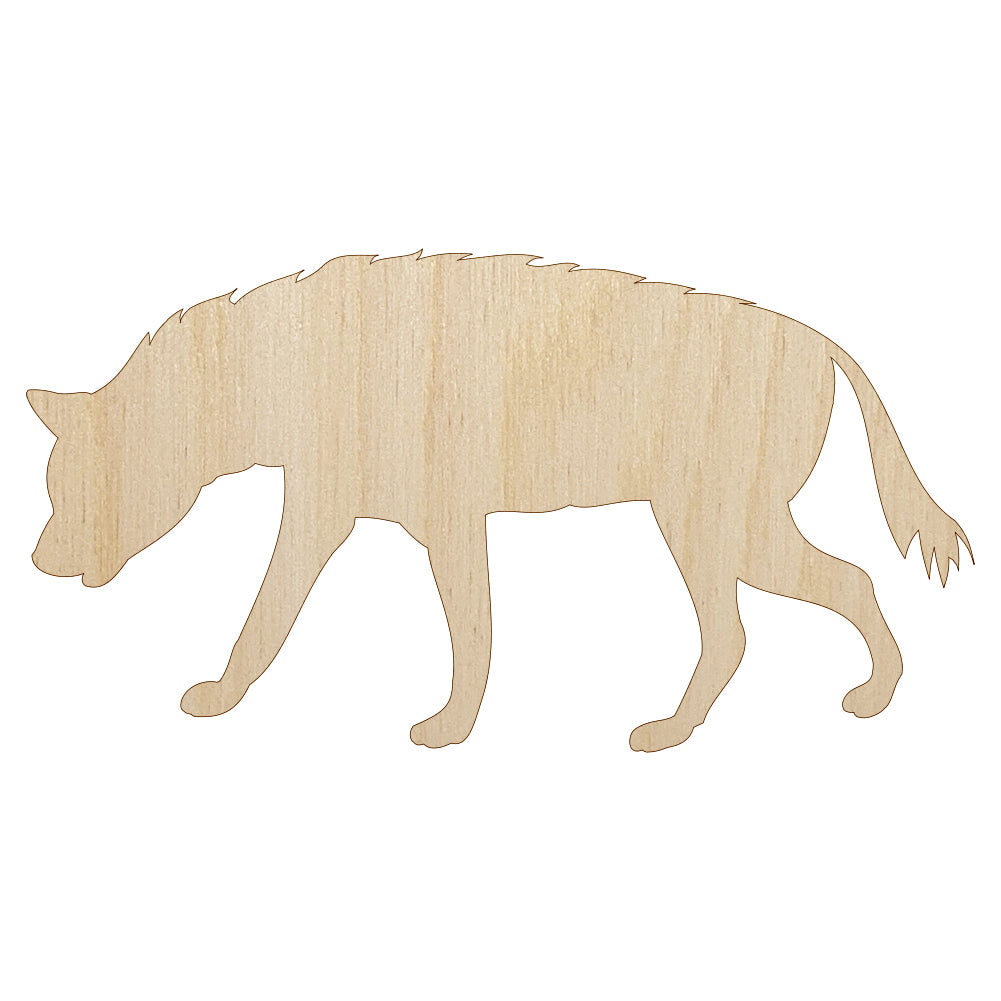Hyena Solid Unfinished Wood Shape Piece Cutout for DIY Craft Projects