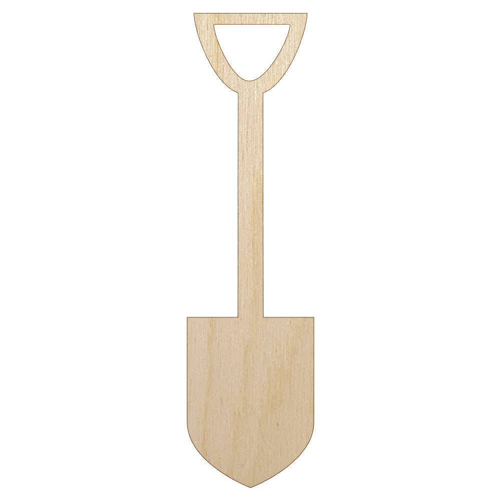 Shovel Silhouette Tools Unfinished Wood Shape Piece Cutout for DIY Craft Projects