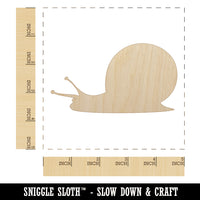 Snail On the Move Solid Unfinished Wood Shape Piece Cutout for DIY Craft Projects