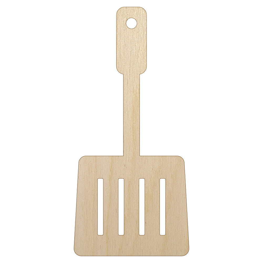 Spatula Cooking BBQ Unfinished Wood Shape Piece Cutout for DIY Craft Projects